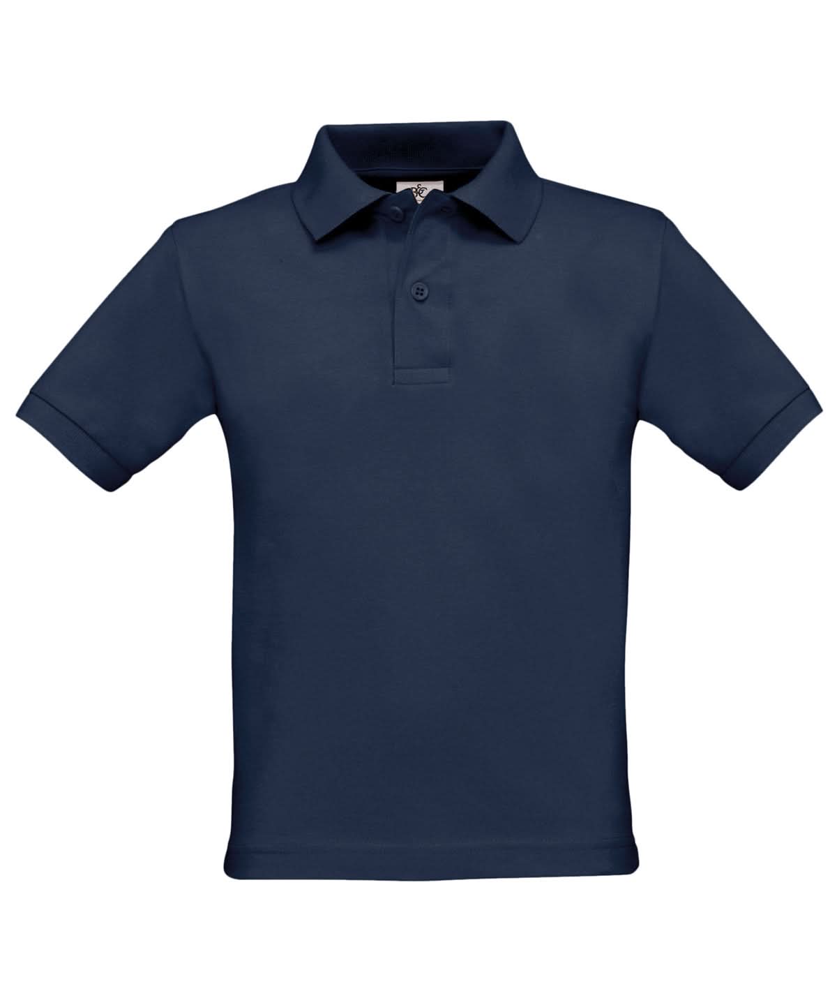 B&amp;C Collection Safran Kids B301B - Navy - Customisable Polos