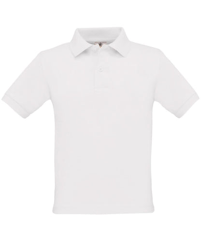 B&amp;C Collection Safran Kids B301B - White 12 14 Years - Customisable Polos