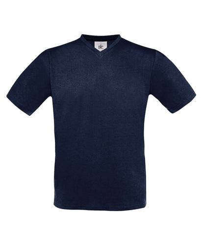 B&amp;C Collection Exact v neck BA108 - Navy - Customisable T-Shirt