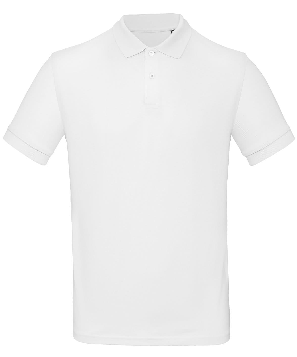 B&amp;C Collection Inspire Polo men White BA260 - White - Customisable Polos