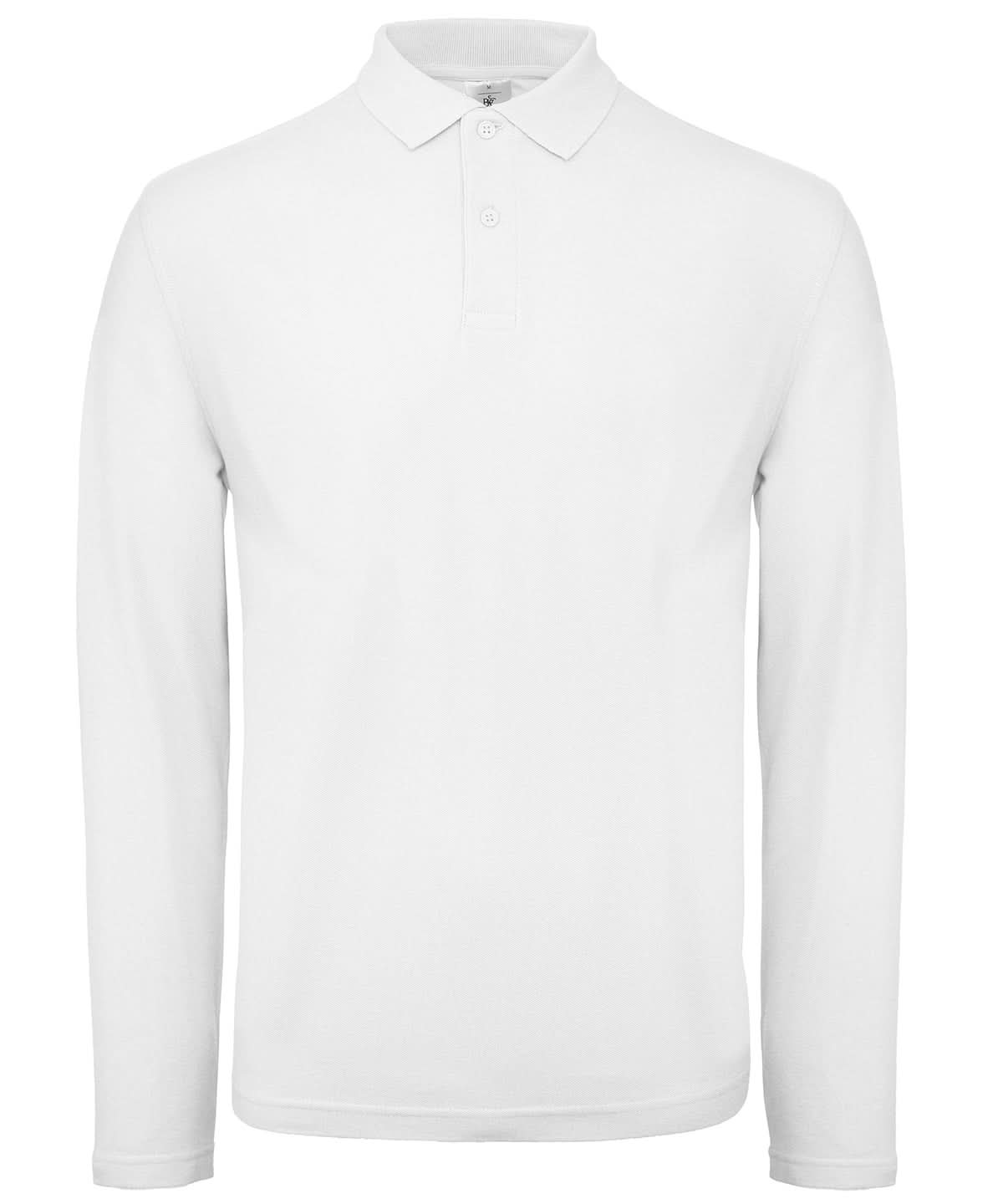 B&amp;C Collection ID001 LSL BA290 - White - Customisable Polos
