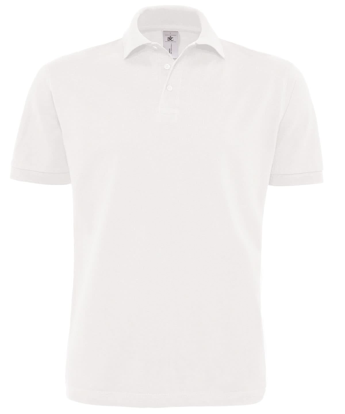 B&amp;C Collection Heavymill BA305 - White L - Customisable Polos