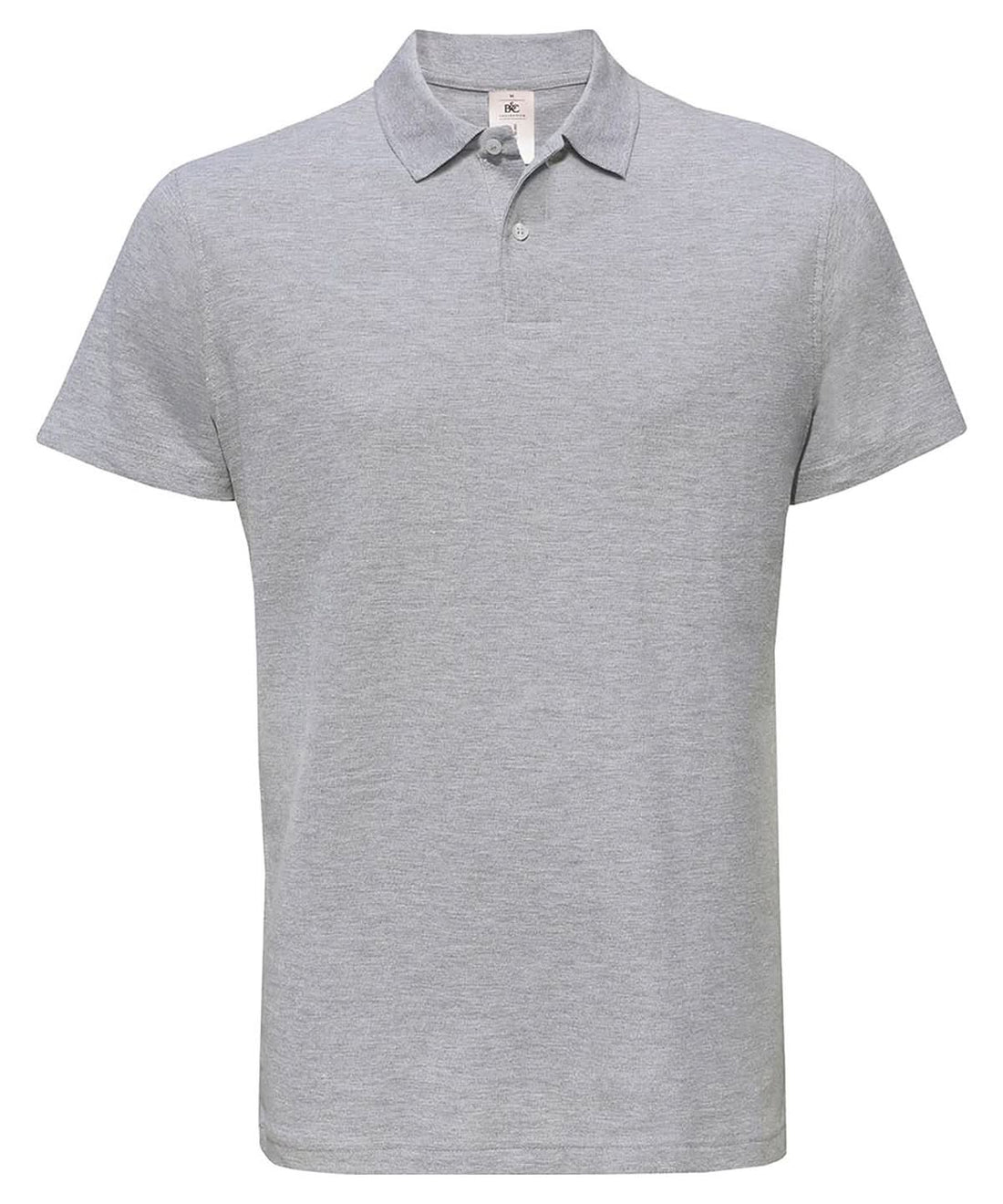 B&amp;C Collection ID 001 polo Heather Grey BA306 - Heather Grey - Customisable Polos