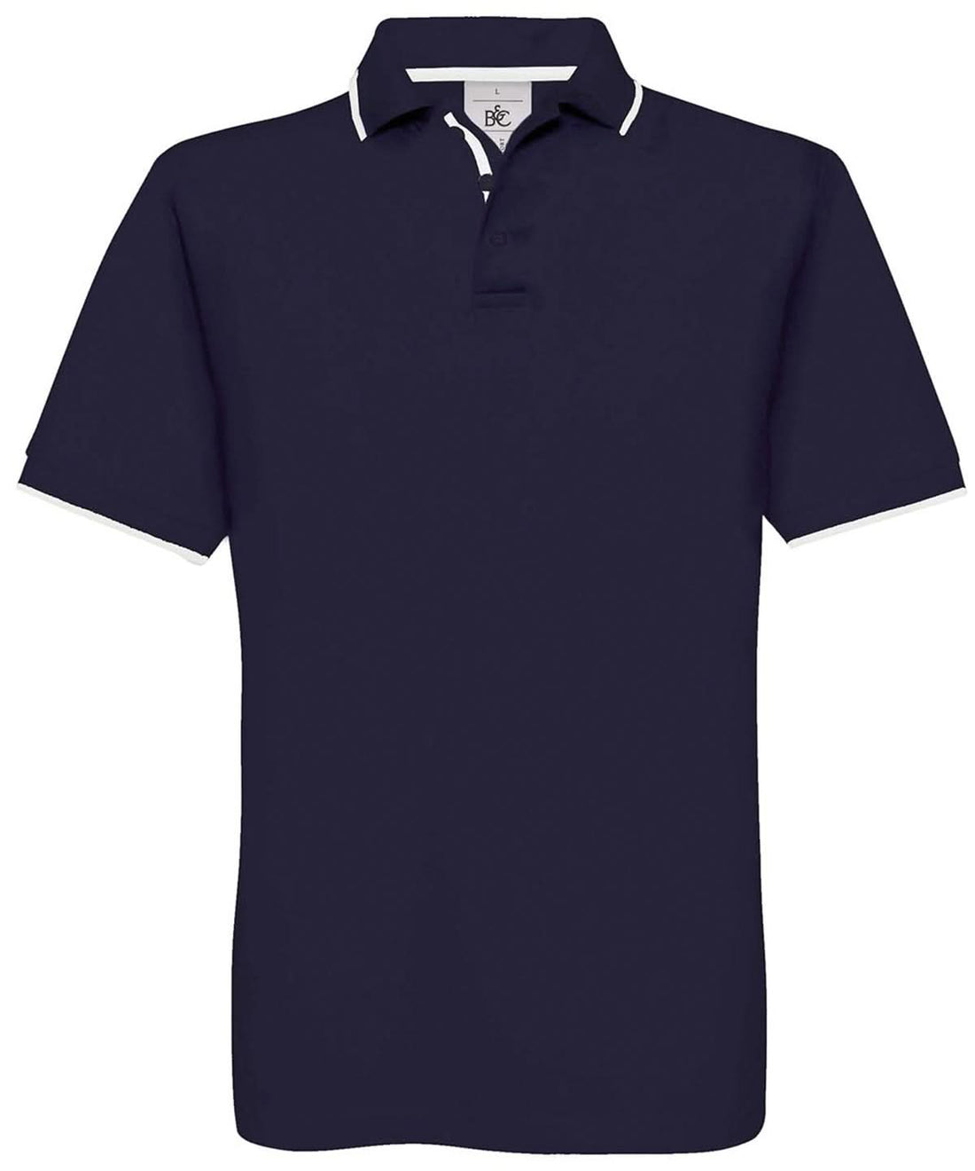 B&amp;C Collection Safran sport ba351 - Navy White - Customisable Polos