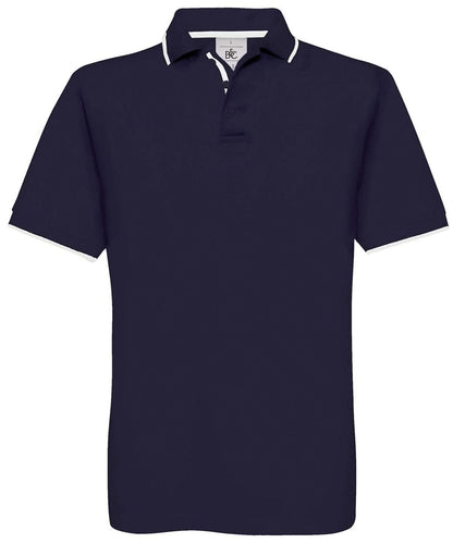 B&amp;C Collection Safran sport ba351 - Navy White - Customisable Polos