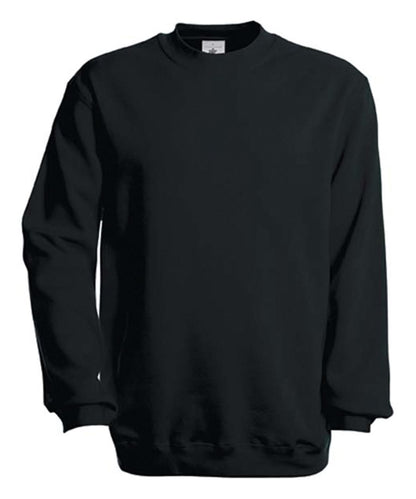 B&amp;C Collection Set in sweatshirt BA401 - Black - Customisable Sweatshirts