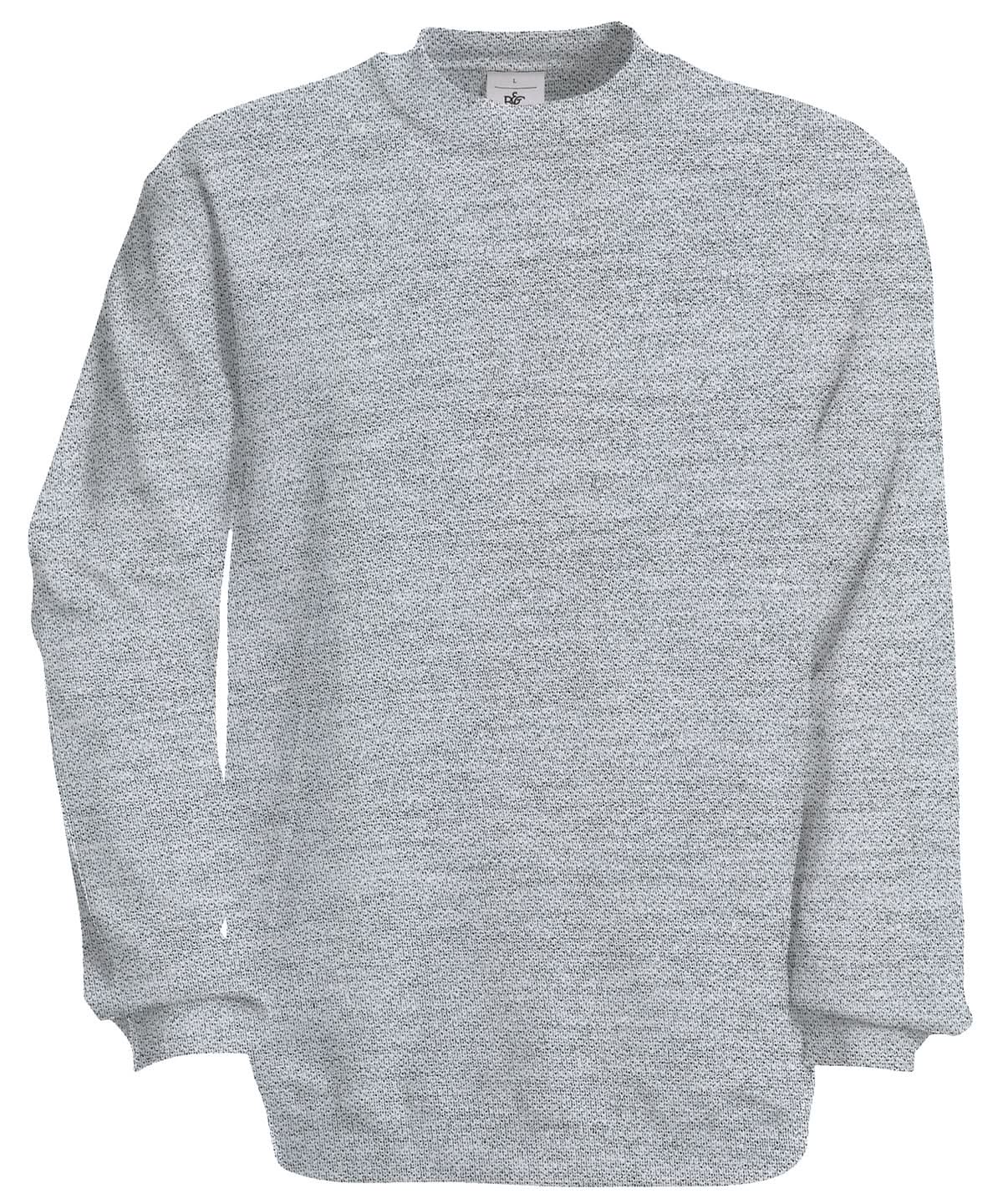 B&amp;C Collection Set in sweatshirt BA401 - Heather Grey - Customisable Sweatshirts