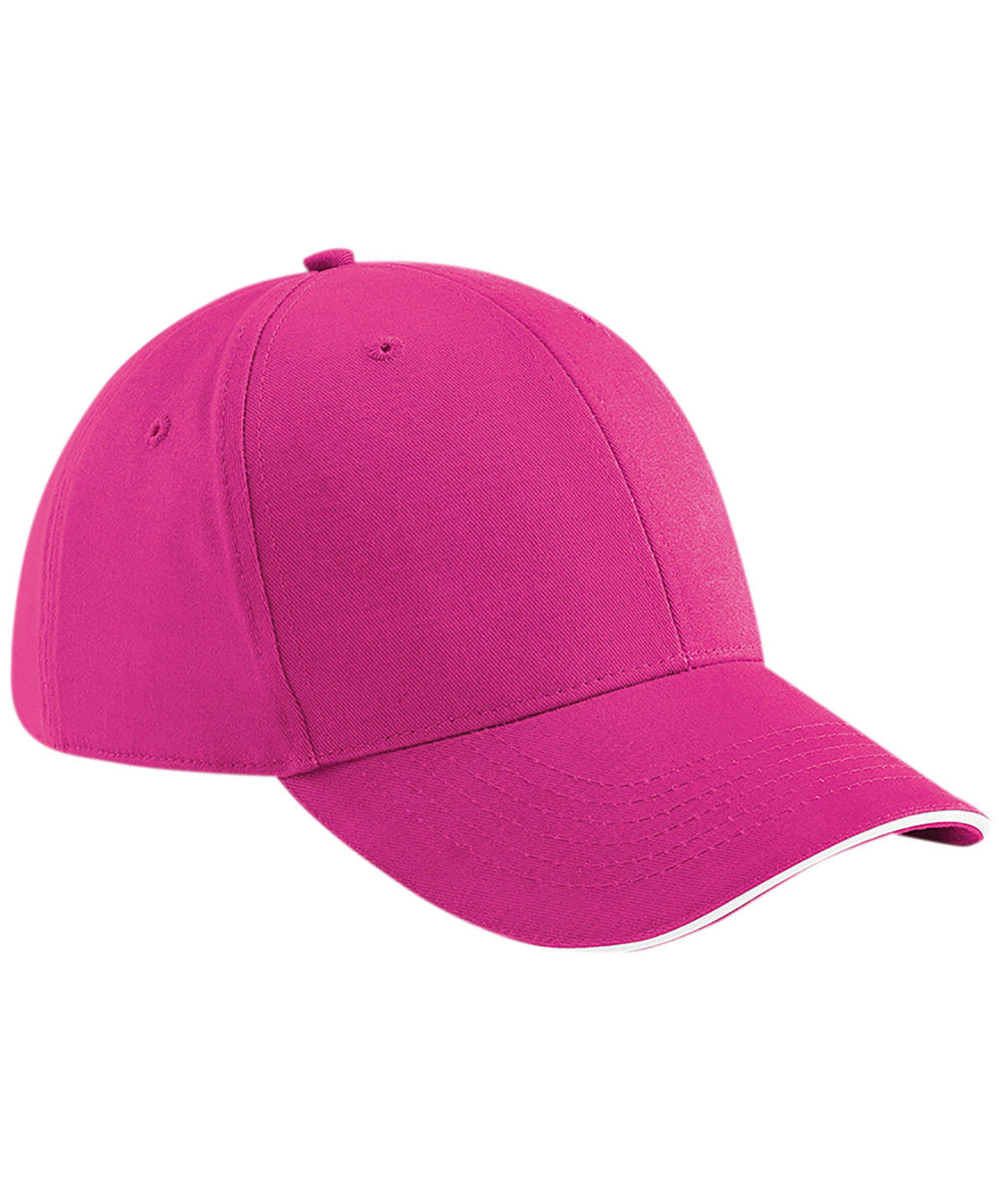 Athleisure 6 Panel Cap - B20 - Fuchsia White O S - Customisable Caps