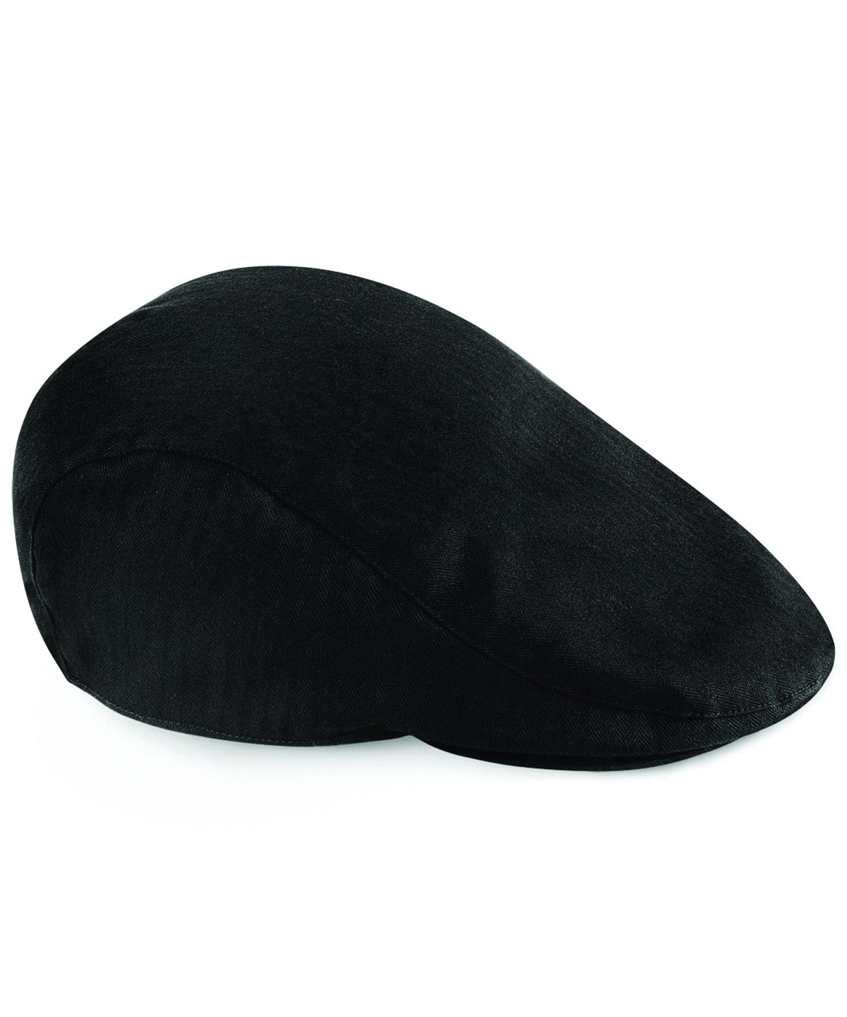 Vintage flat cap - BC626 - Black - Customisable Caps