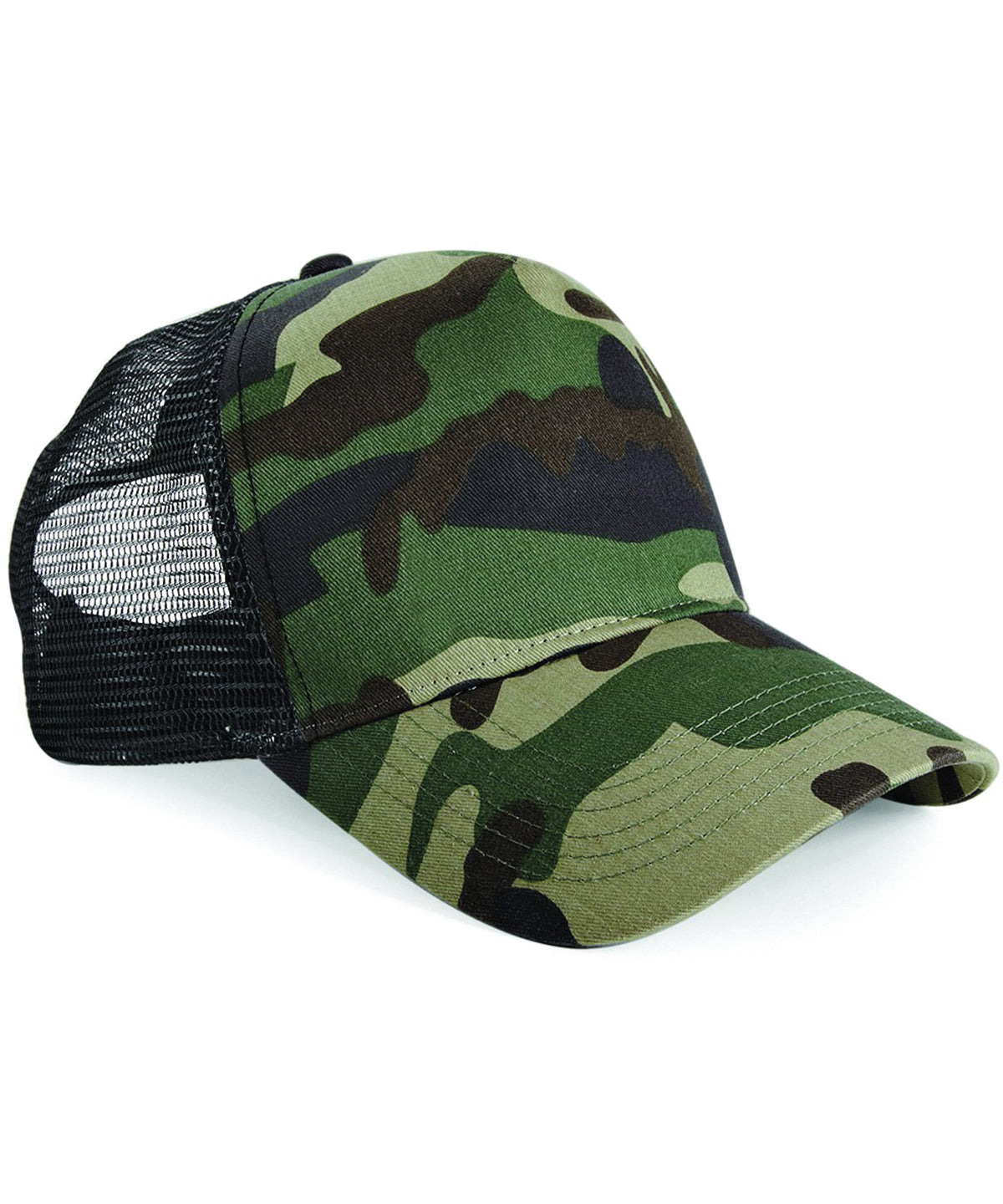 Camo Snapback Trucker - B694 - Jungle Camo O S - Customisable Caps