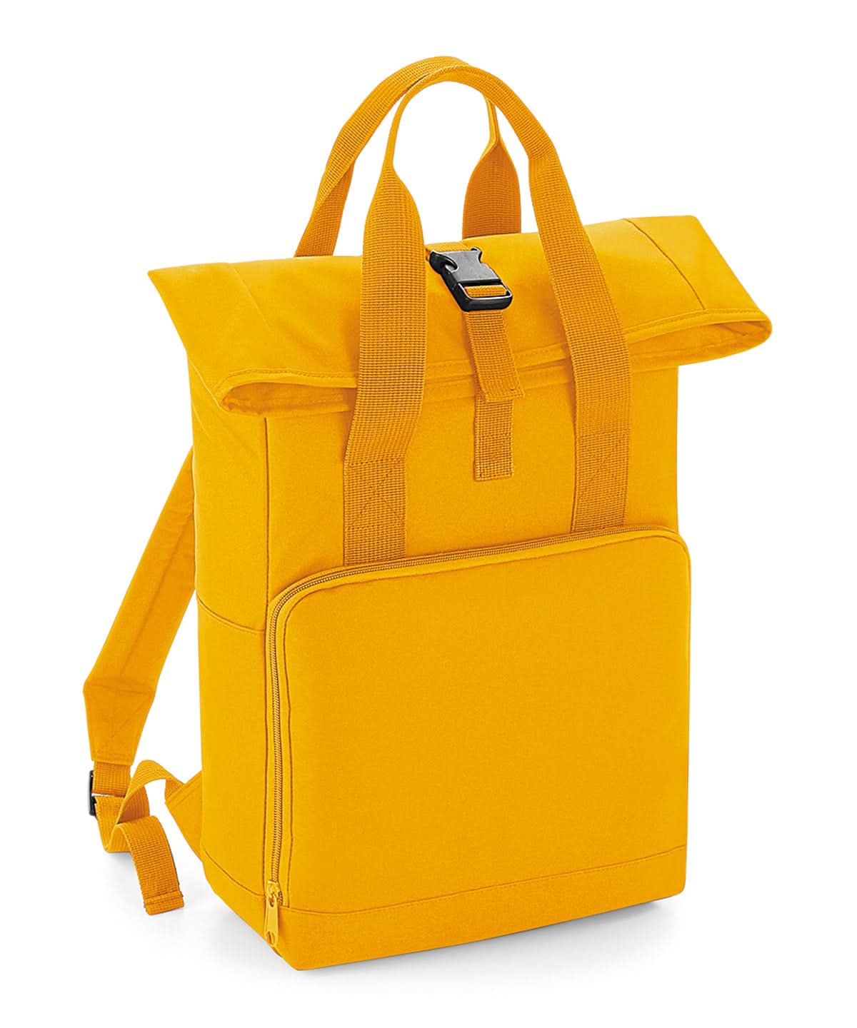Twin Handle RollTop Backpack - BG118 - Mustard O S - Customisable Bags