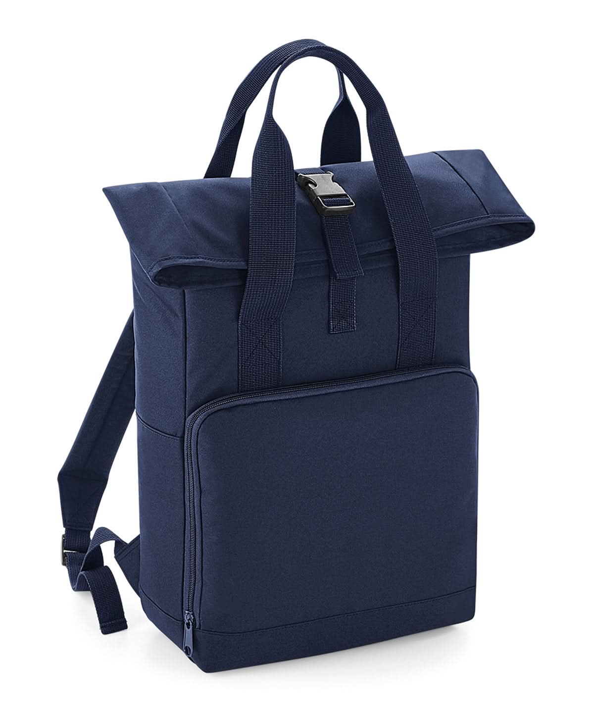 Twin Handle RollTop Backpack - BG118 - Navy Dusk O S - Customisable Bags