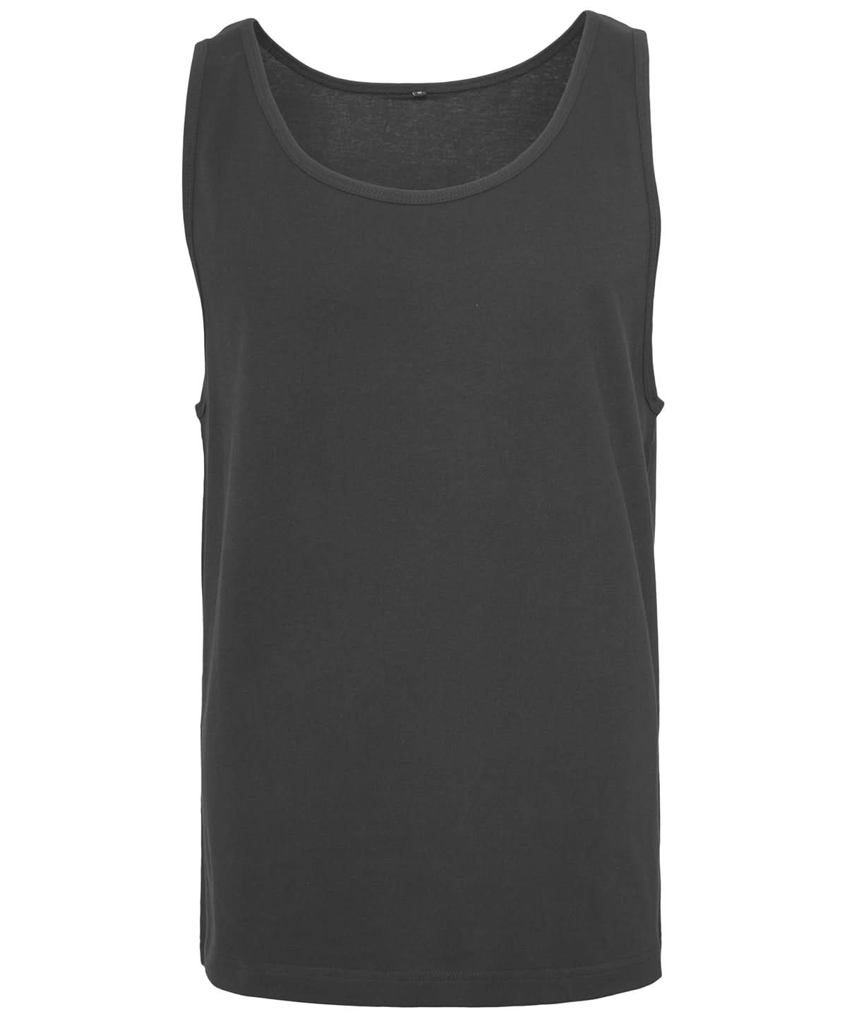 Build Your Brand BYB Jersey big tank BY003 - Black - Customisable T-Shirt
