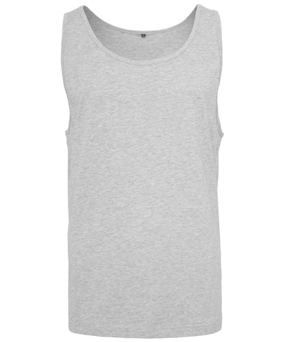 Build Your Brand BYB Jersey big tank BY003 - Heather Grey - Customisable T-Shirt