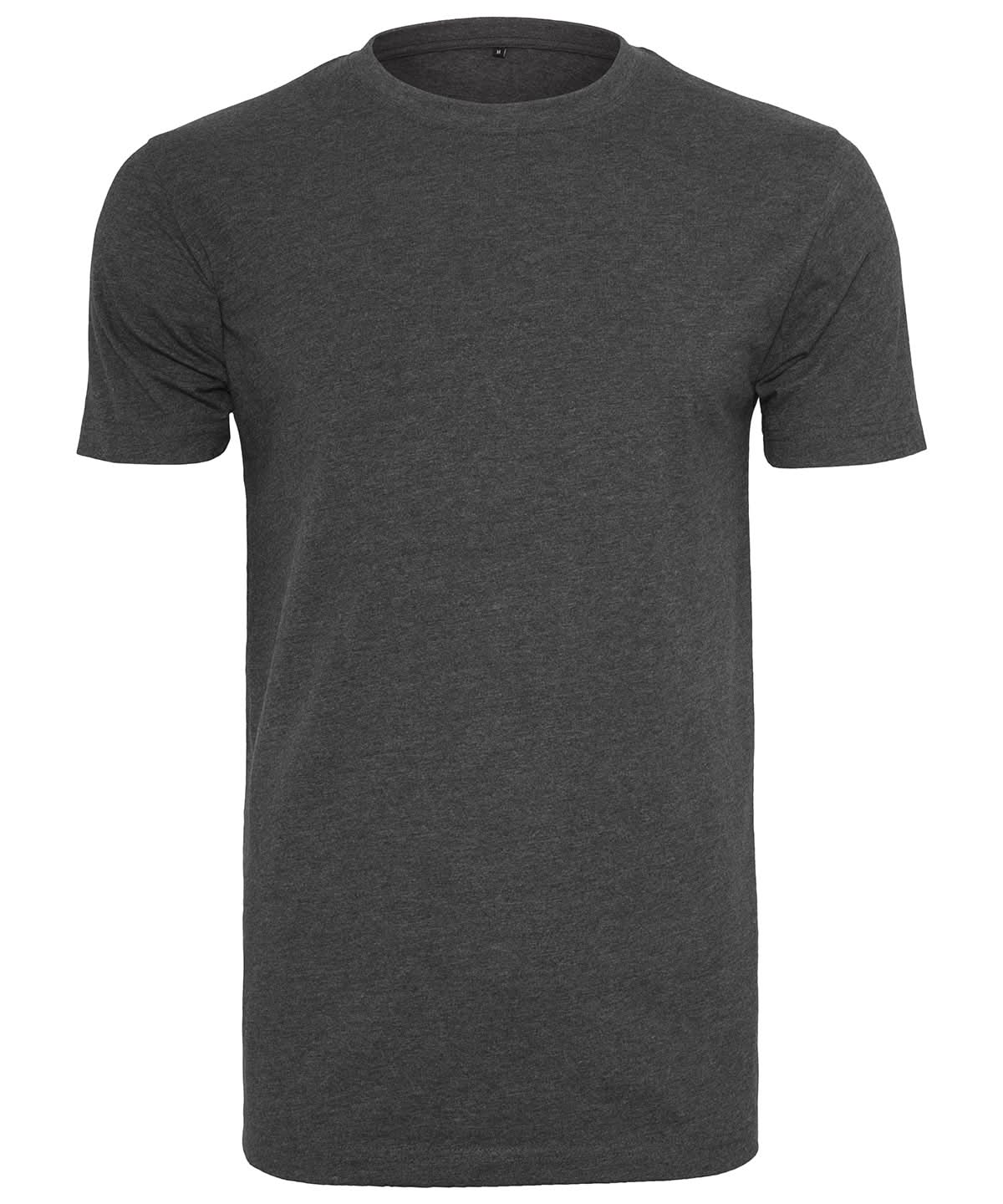 Build Your Brand BYB T shirt round neck Charcoal BY004 - Charcoal - Customisable T-Shirt