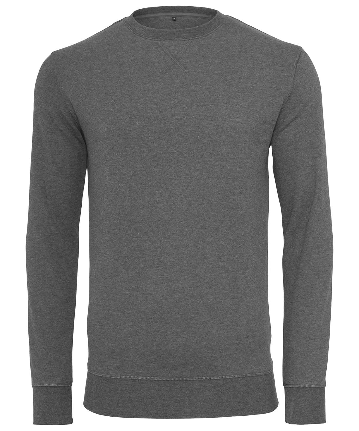 Build Your Brand BYB Light crew sweatshirt BY010 - Charcoal - Customisable Sweatshirts