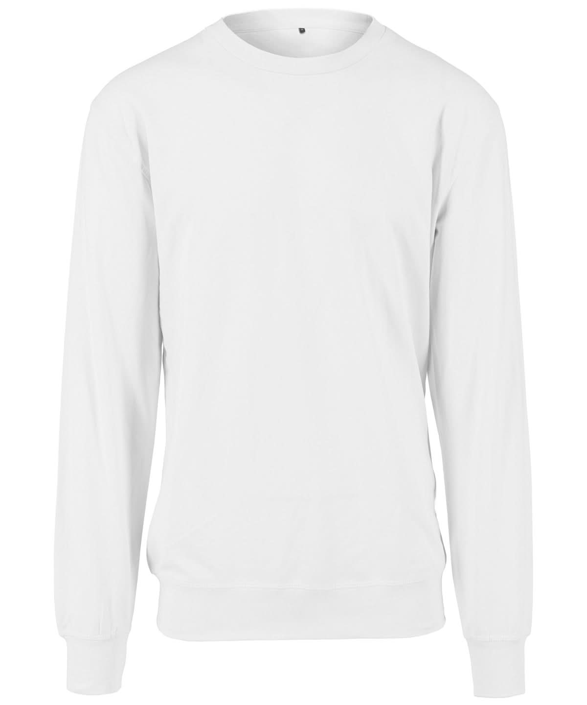 Build Your Brand BYB Light crew sweatshirt BY010 - White - Customisable Sweatshirts