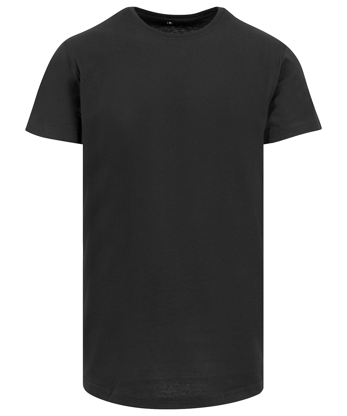 Shaped long tee - BY028 - Black* - Customisable T-Shirts