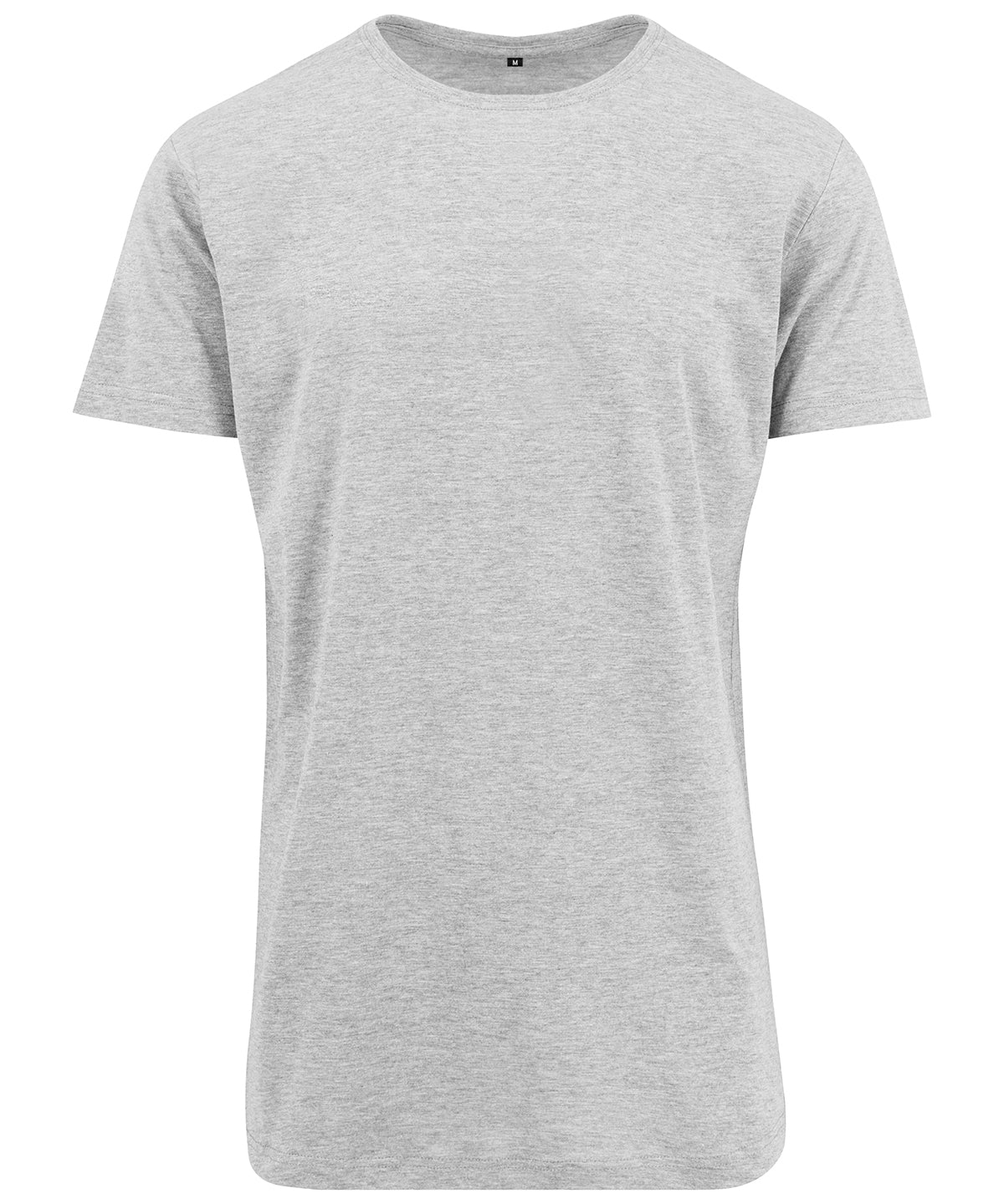 Shaped long tee - BY028 - Heather Grey* - Customisable T-Shirts