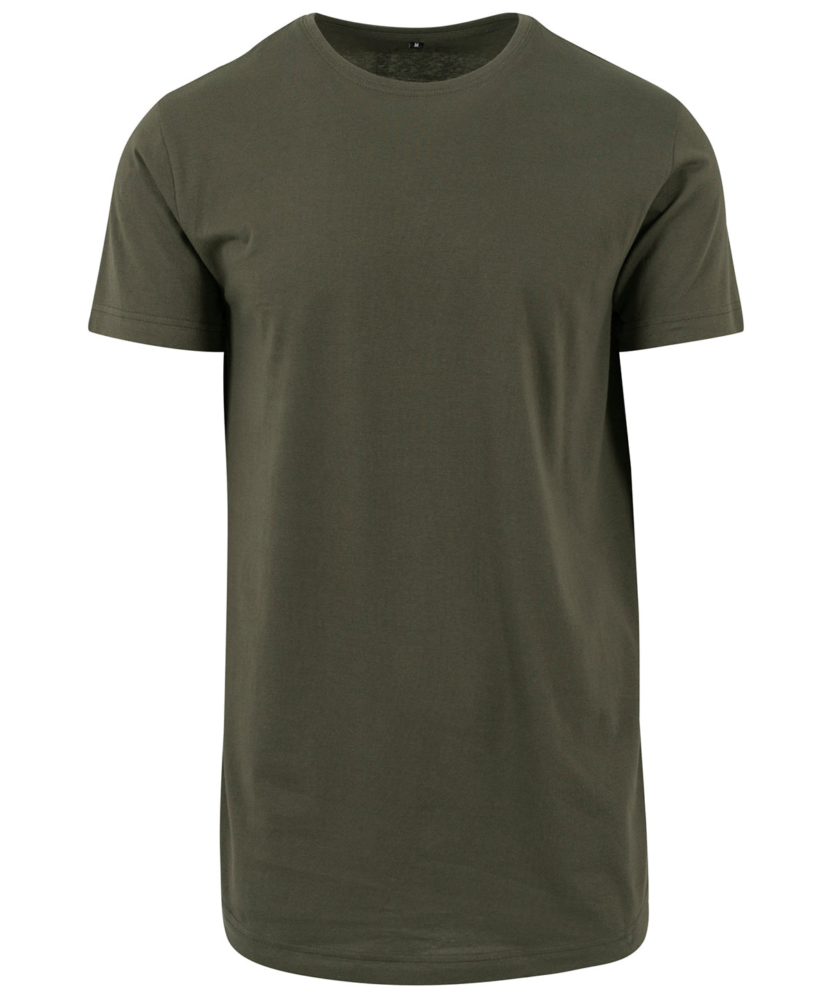 Shaped long tee - BY028 - Olive - Customisable T-Shirts
