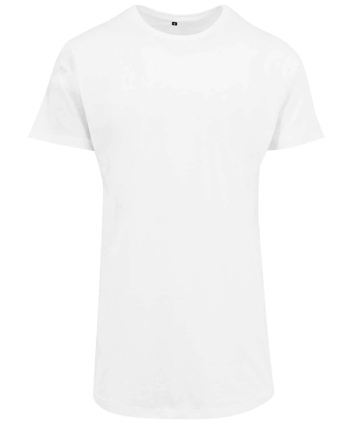 Shaped long tee - BY028 - White* - Customisable T-Shirts
