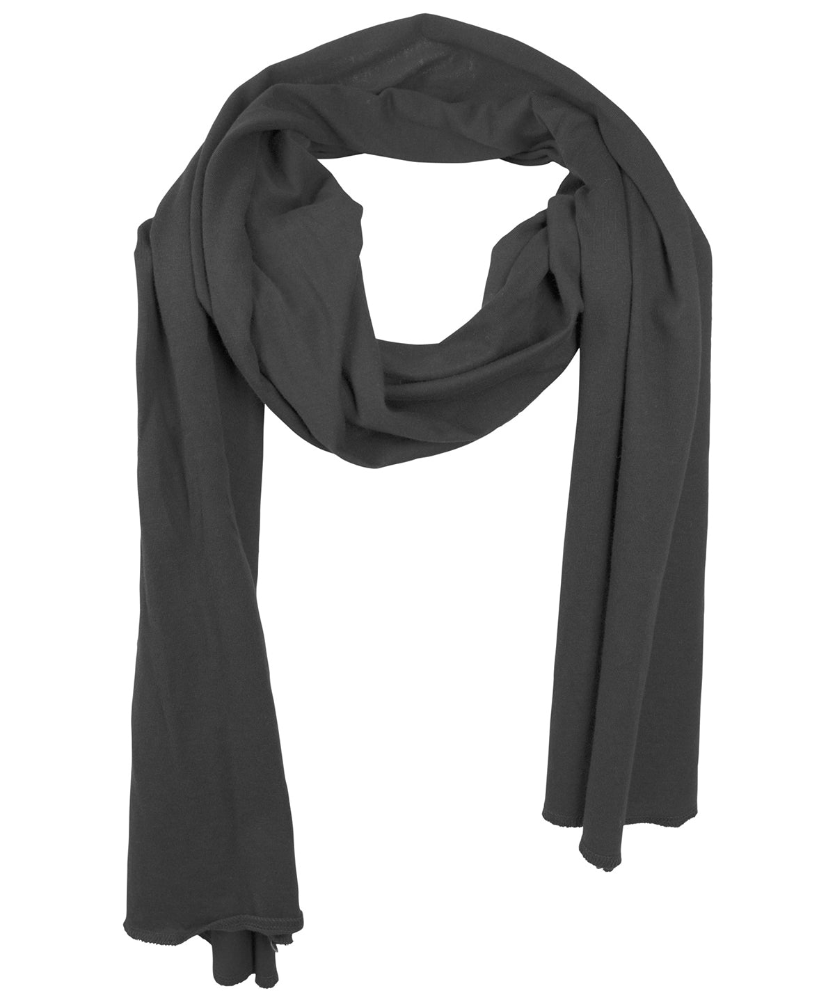 Jersey scarf - BY063 - Black One size - Customisable Scarves