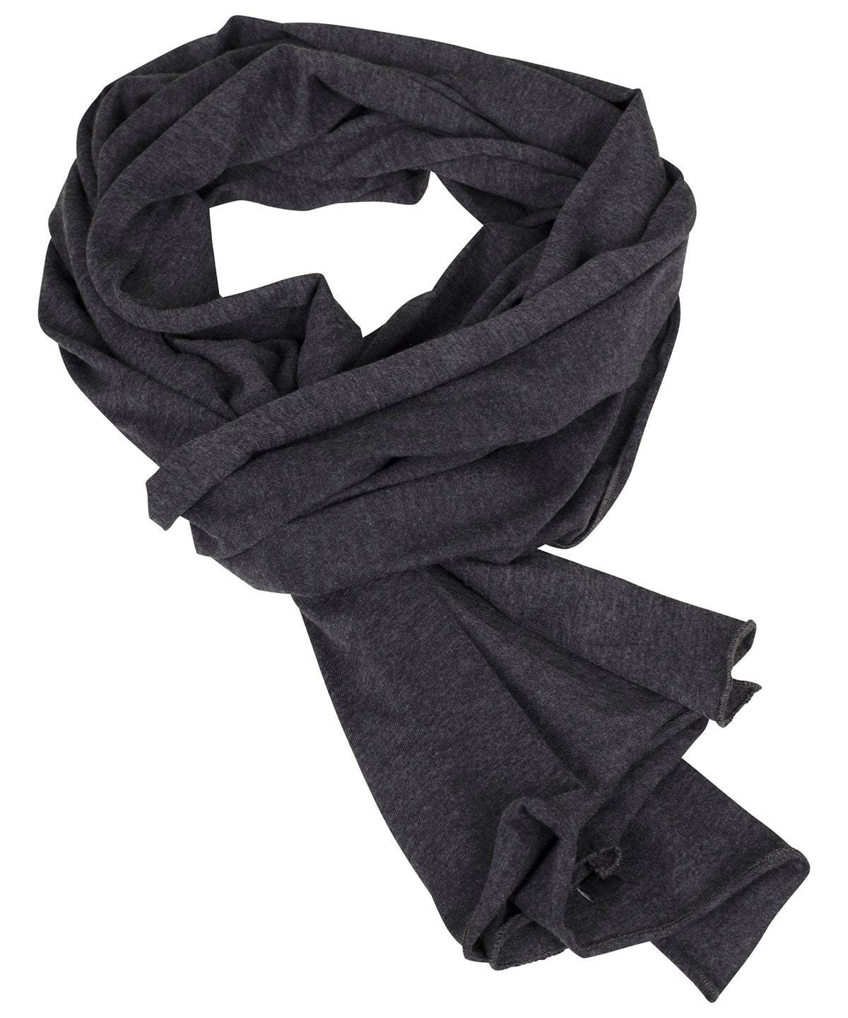 Jersey scarf - BY063 - Charcoal One size - Customisable Scarves