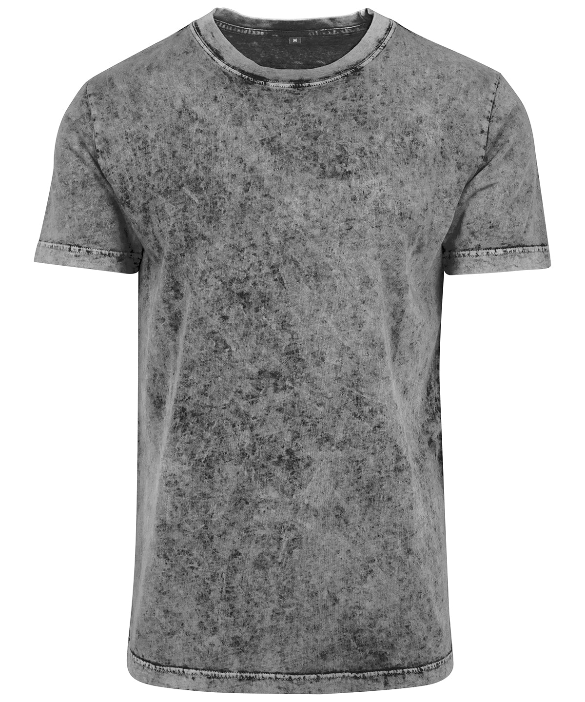 Acid washed tee - BY070 - Grey Black - Customisable T-Shirts