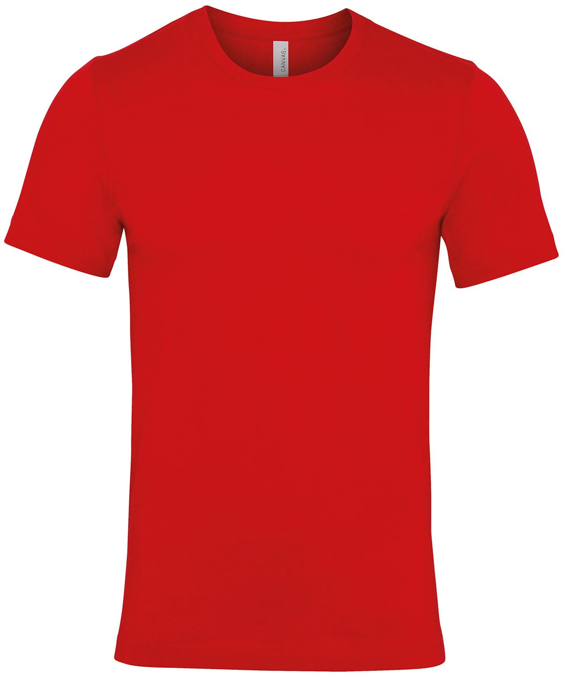 Bella Canvas Unisex Jersey crew neck t shirt Red CV001 - Canvas Red - Customisable T-Shirt