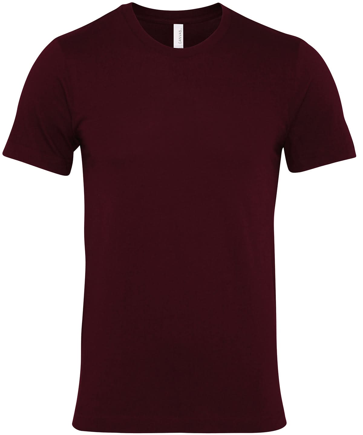 Bella Canvas Unisex Jersey crew neck t shirt Maroon CV001 - Maroon - Customisable T-Shirt
