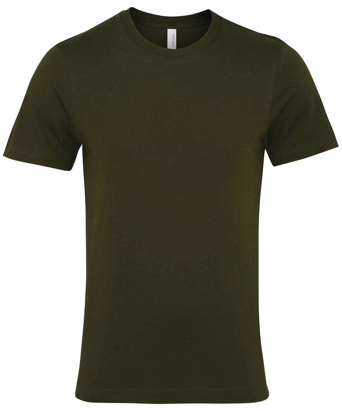 Bella Canvas Unisex Jersey crew neck t shirt Olive CV001 - Olive - Customisable T-Shirt