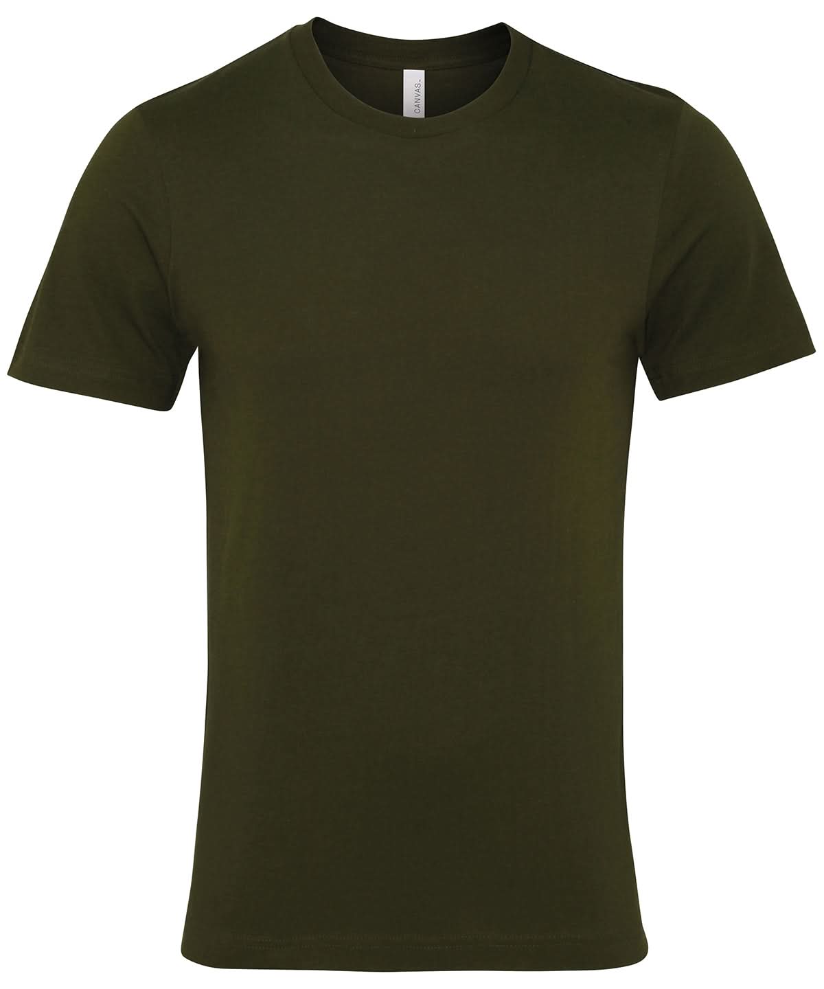Bella Canvas Unisex Jersey crew neck t shirt Olive CV001 - Olive - Customisable T-Shirt