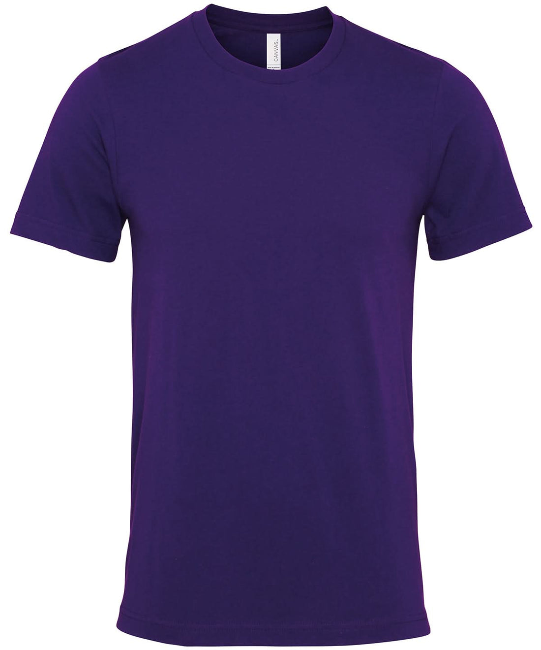 Bella Canvas Unisex Jersey crew neck t shirt Team Purple CV001 - Team Purple - Customisable T-Shirt
