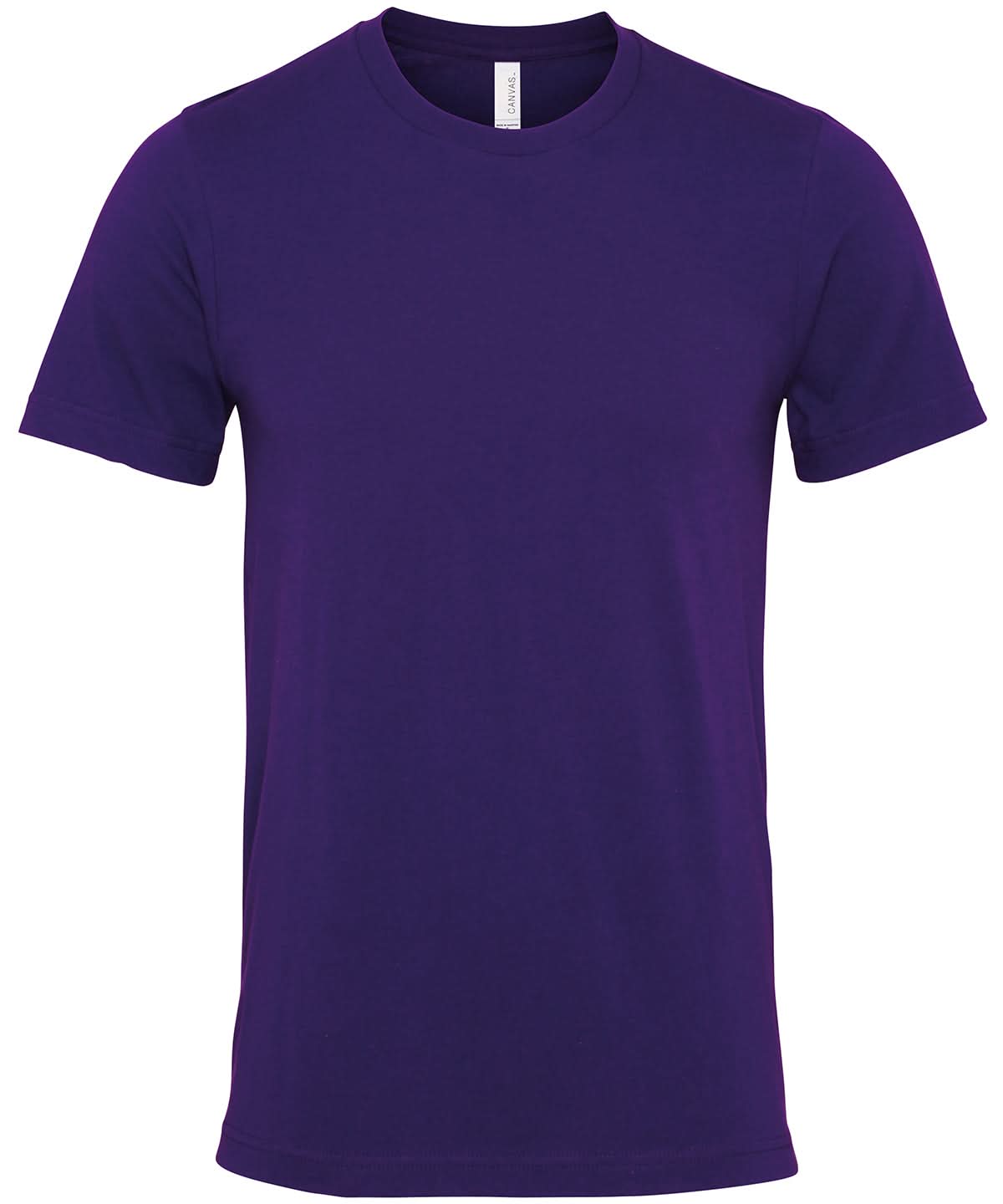 Bella Canvas Unisex Jersey crew neck t shirt Team Purple CV001 - Team Purple - Customisable T-Shirt