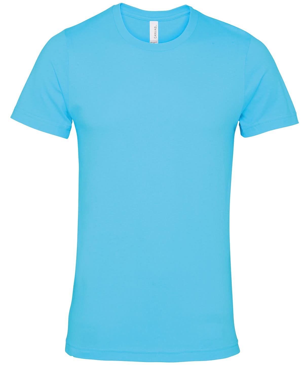 Bella Canvas Unisex Jersey crew neck t shirt Turquoise CV001 - Turquoise - Customisable T-Shirt
