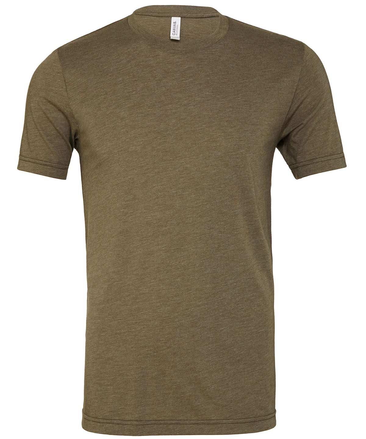 Bella Canvas Unisex triblend crew neck t shirt Olive Triblend CV003 - Olive Triblend - Customisable T-Shirt
