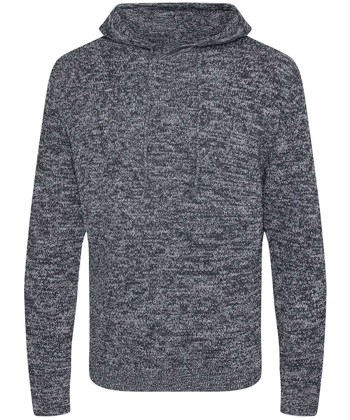 Unisex Iguazu Sustainable Knitted Hoodie - EA080 - Heather Grey Charcoal - Customisable Hoodies