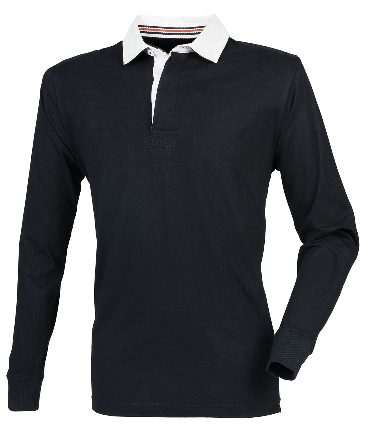 Premium superfit rugby shirt - FR104 - Black - Customisable Rugby Shirts