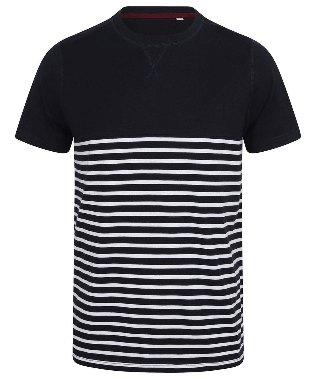 Short-sleeved Breton T - FR135 - Navy White - Customisable T-Shirts