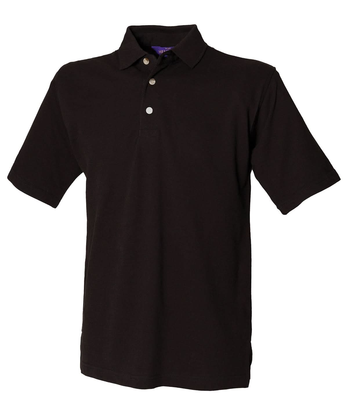 Classic Cotton Piqu Polo With Stand Up Collar - HB100 - - Customisable Polo Shirts