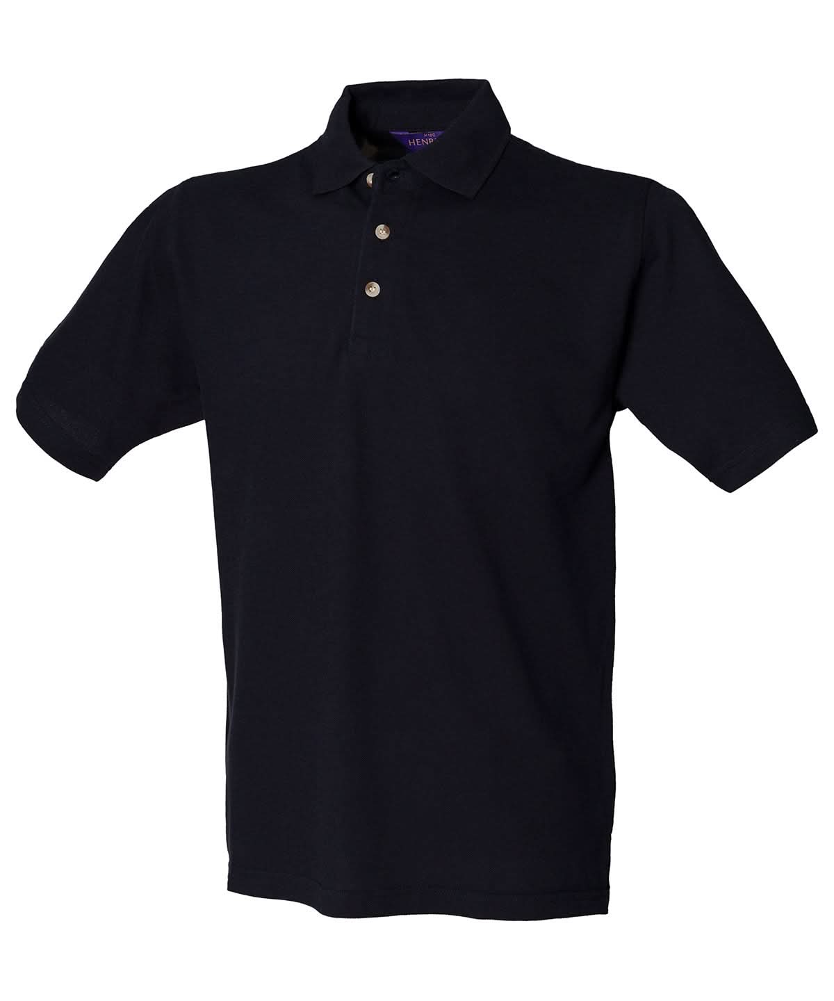 Classic Cotton Piqu Polo With Stand Up Collar - HB100 - - Customisable Polo Shirts