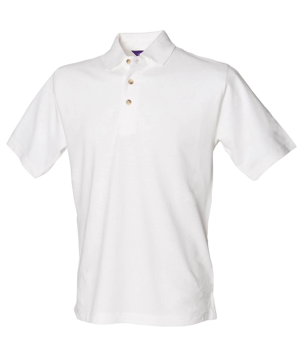 Classic Cotton Piqu Polo With Stand Up Collar - HB100 - - Customisable Polo Shirts