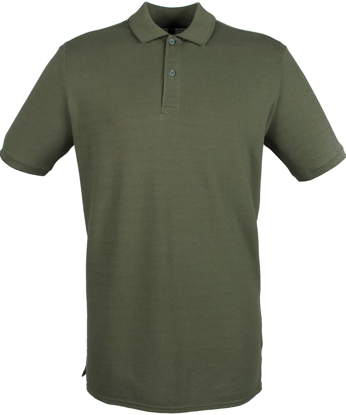 Henbury Micro Fine Piqu Polo Shirt HB101 - Olive - Customisable Polos