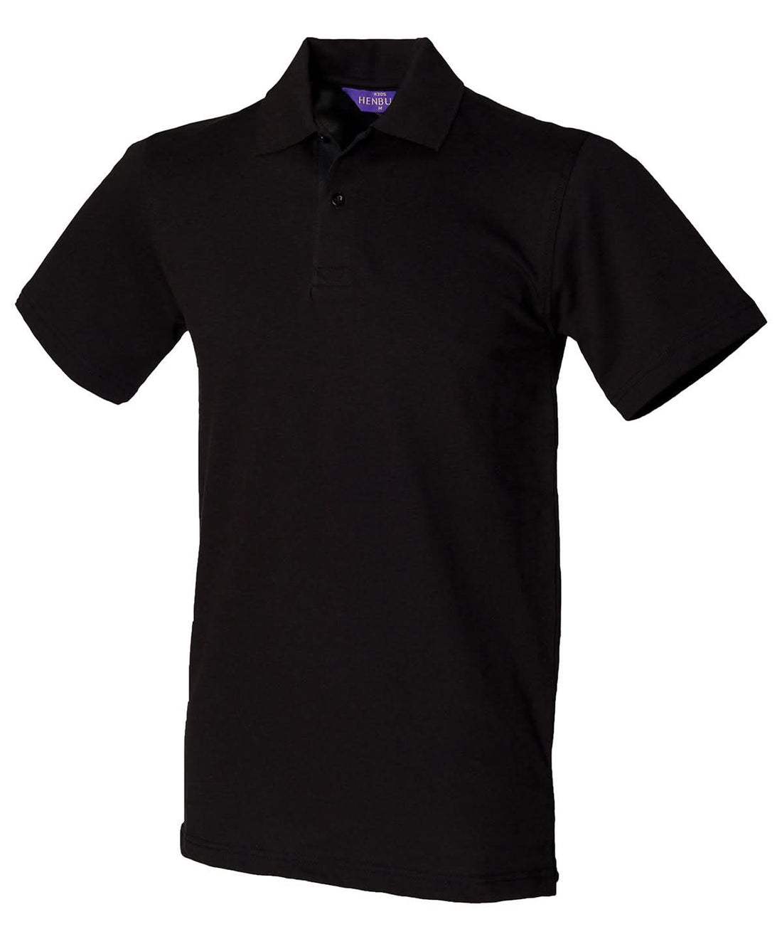 Stretch Piqu Polo Shirt - HB305 - Black - Customisable Polo Shirts