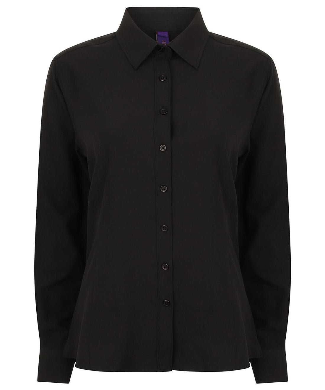 WomenS Wicking Antibacterial Long Sleeve Shirt - HB591 - Black - Customisable Shirts