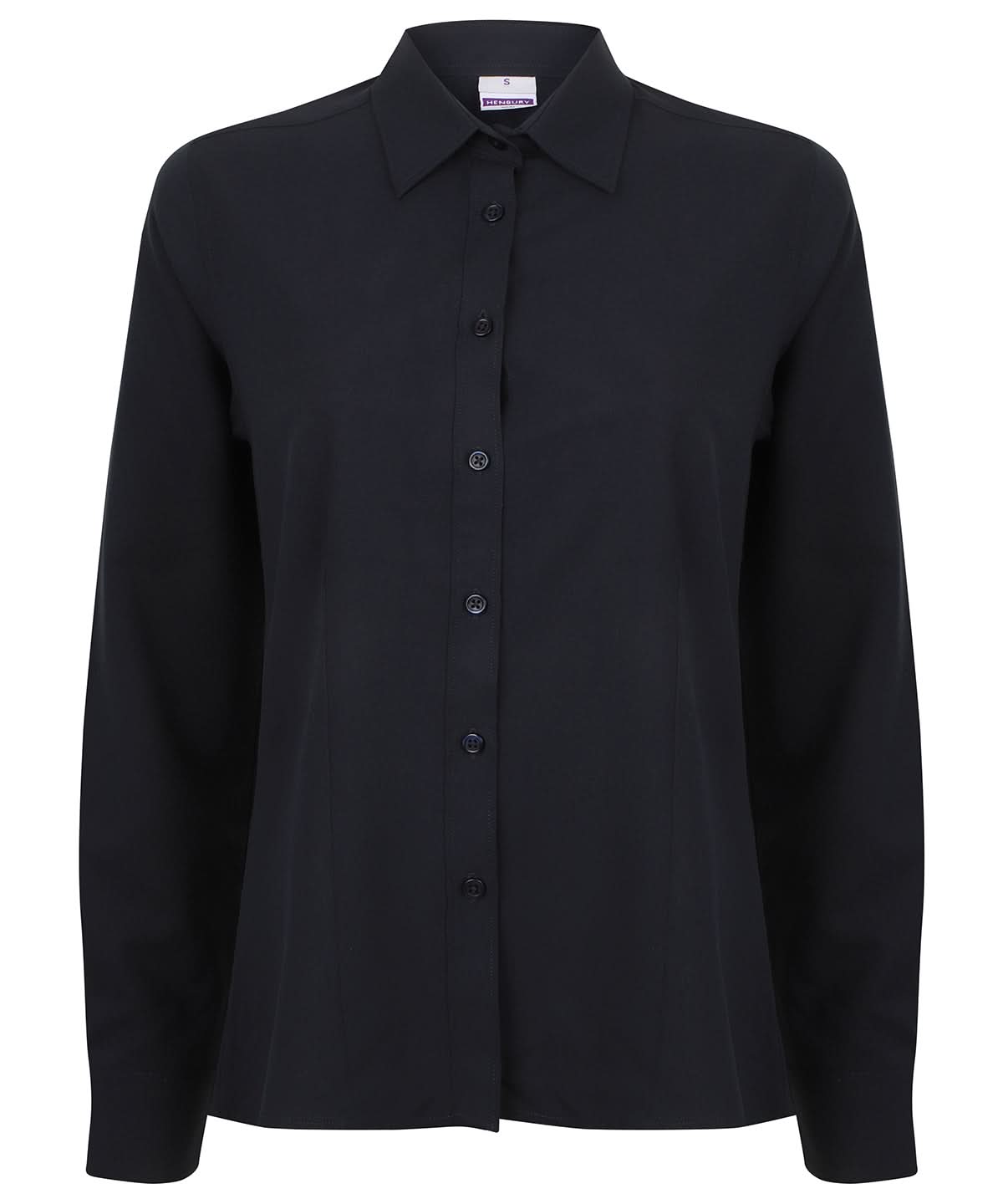 Henbury WomenS Wicking Antibacterial Long Sleeve Shirt HB591 - - Customisable Shirts