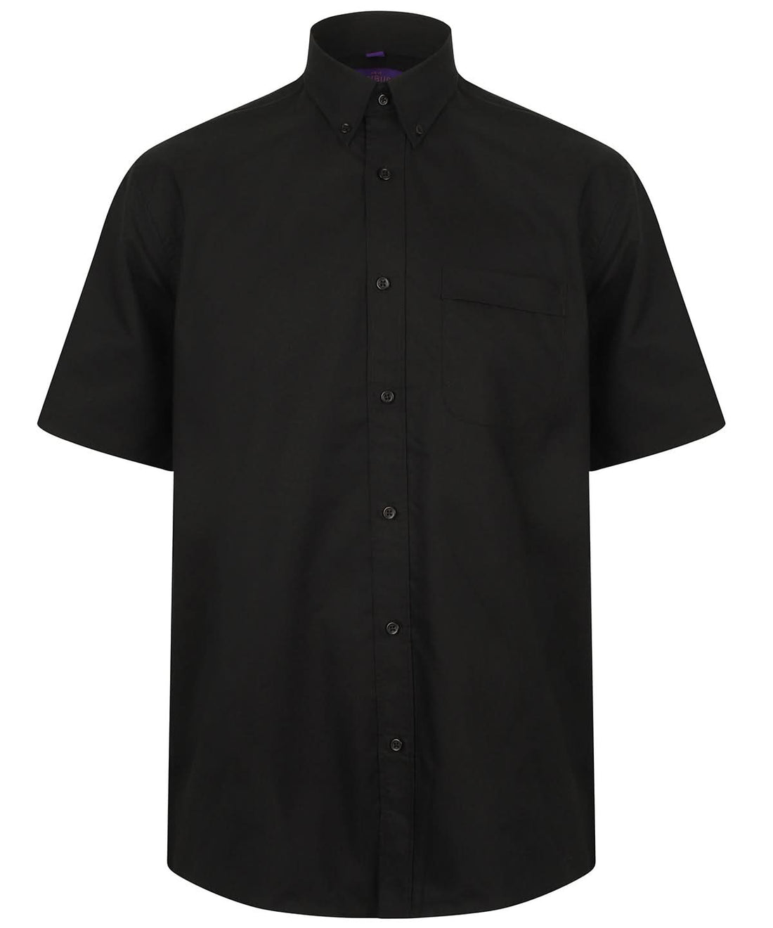 Wicking Antibacterial Short Sleeve Shirt - HB595 - Black - Customisable Shirts