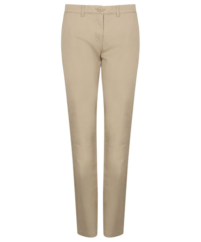 Henbury WomenS Stretch Chinos HB651 - Stone - Customisable Chinos