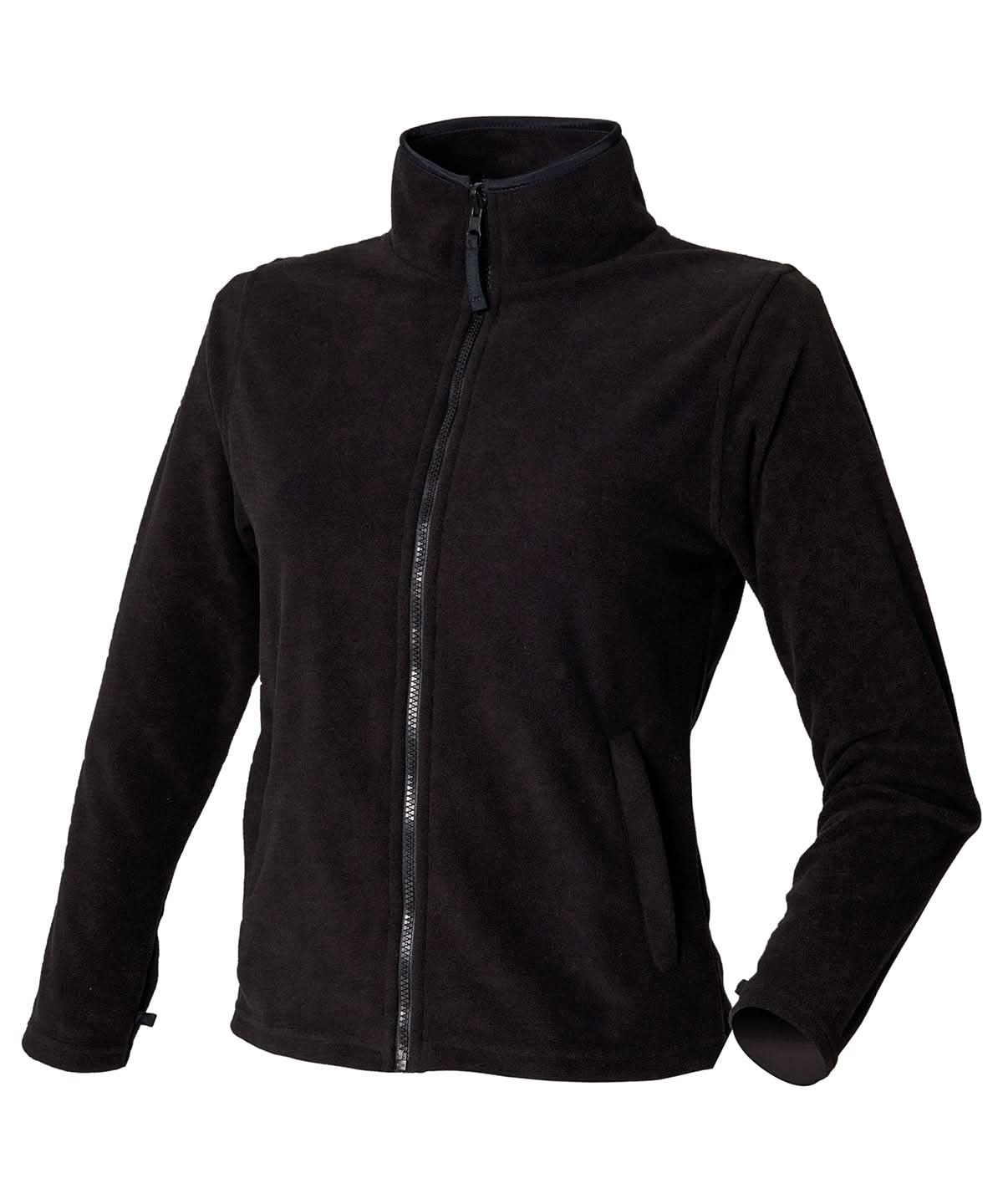 Henbury WomenS Microfleece Jacket HB851 - Black - Customisable Jacket