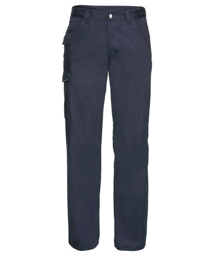 Russell Europe Polycotton twill workwear trousers J001M - French Navy - Customisable Trousers